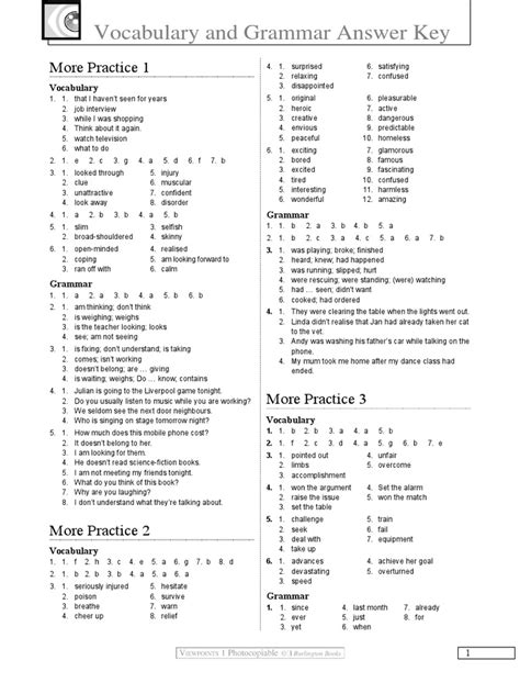 What Is the VocabuLit Answer Key?